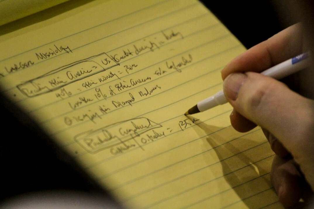 mystery author writing notes